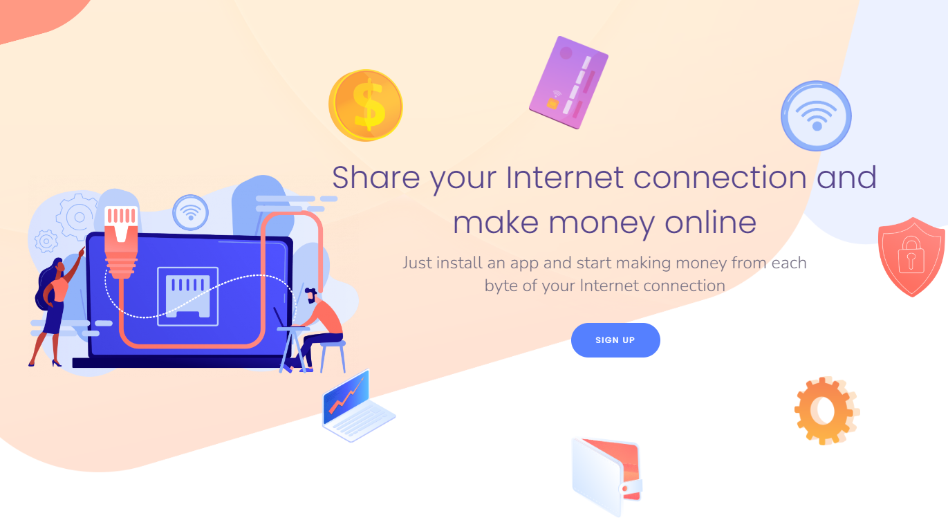 Install TraffMonetizer on your device to convert wifi/internet traffic into money 2024